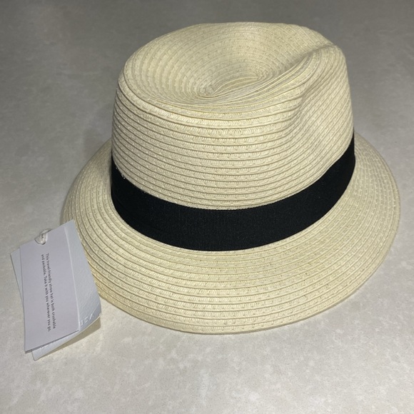 New Aritzia Azure Skies Sun straw Hat size S/M with tags white ⭐️⭐️⭐️⭐️ - Picture 5 of 14